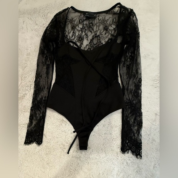 ASOS black bodysuit size 2 - Picture 1 of 5
